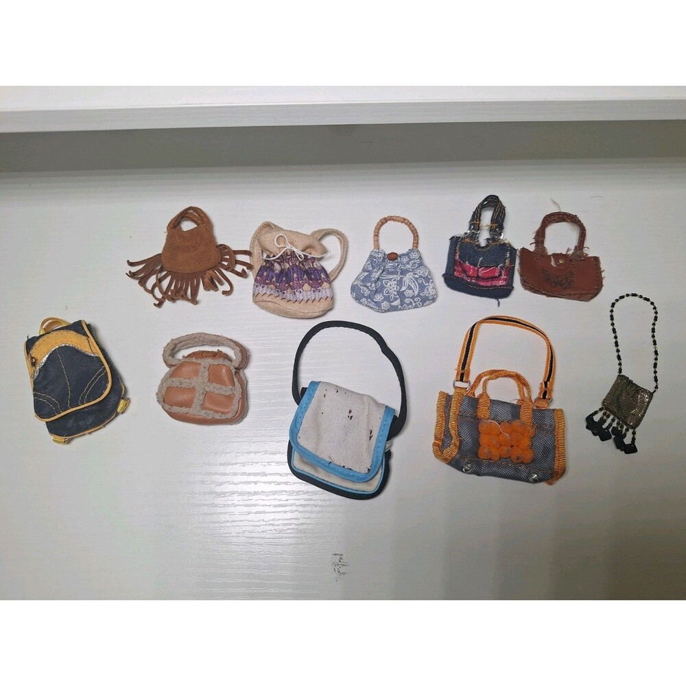 Bratz Doll Bags & Purses Lot of 10 Mixed Accessories MGA Y2K Fashion